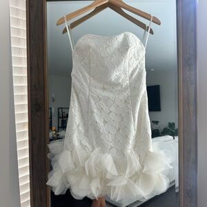 Blush By JM Strapless Lace Dress